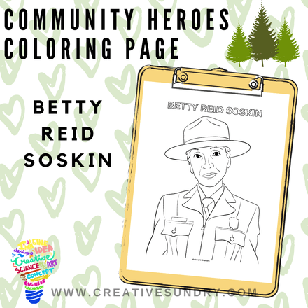 Community Heroes Coloring Page - Betty Reid Soskin