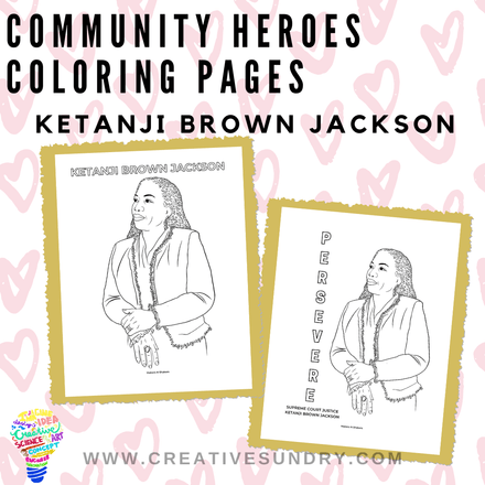 Community Heroes - Supreme Court Justice Ketanji Brown Jackson Coloring Page