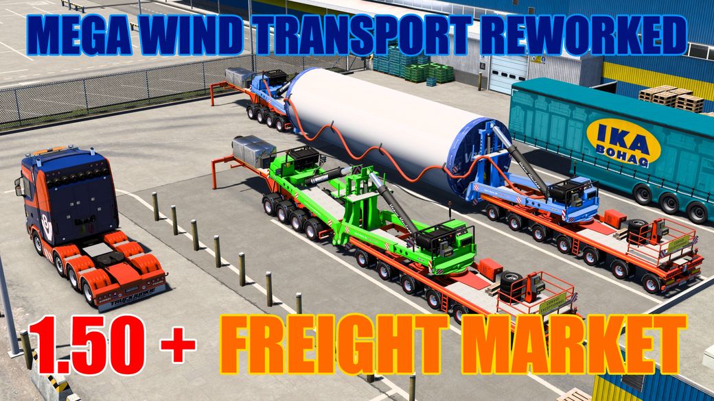 Windmill Transport Reworked [ETS2 1.50 + ONLY, FREIGHT MARKET ONLY]