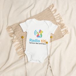 Body bébé en coton biologique radio