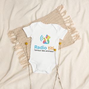 Body bébé en coton biologique radio