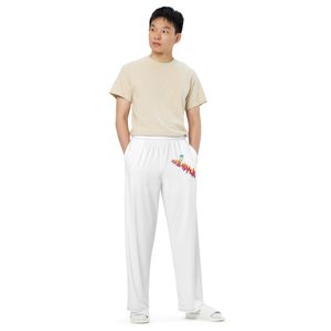 Pantalon à jambes larges tag