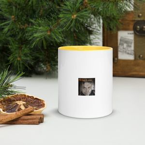 Mug en céramique blanche avec couleur à l'intérieur