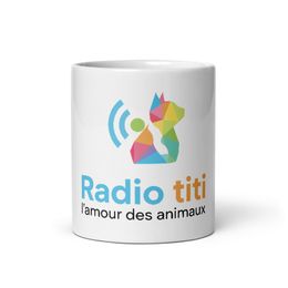 White Glossy Mug radio 