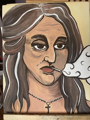 Doña Tules Original Canvas Painting