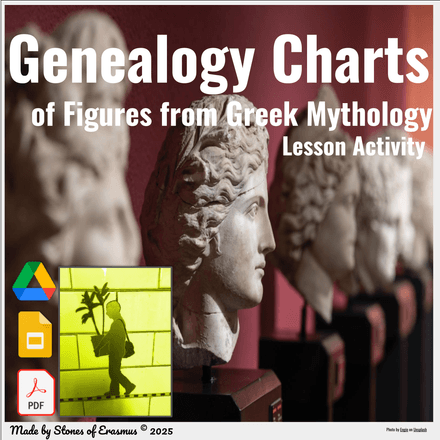 15 Genealogy Charts for the Study of Greek Mythology | Middle &amp; HS 7-12 ELA
