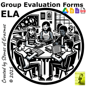 Group Work Self-Evaluation Form ELA &amp; Reading Student Assessment Tool 6-12