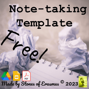 Efficient Note-taking 3 Box Template for Students in Middle and High School