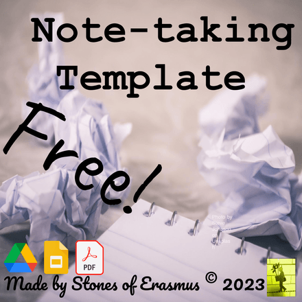 Efficient Note-taking 3 Box Template for Students in Middle and High School