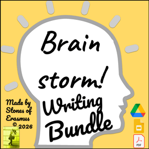 Creative Brainstorming Bundle for Writing ELA Classroom Toolkit | Grades 8-10