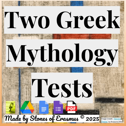 Two Free Mythology Tests Test Prep Questions Resource for Grades 8-10 ELA
