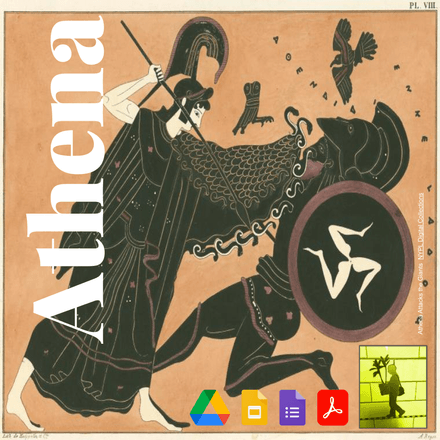 The Goddess Athena Nature and Deeds Lesson with Art &amp; Literature Connections