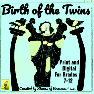 Birth of the Twins Apollo and Artemis | Integrated Art &amp; Literature Lesson and Activity 7-12 ELA
