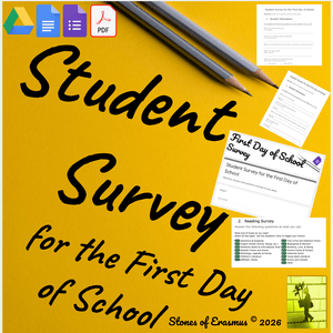 First Day Student Survey Google Forms | Build Strong Relations Grades 7-12 ELA