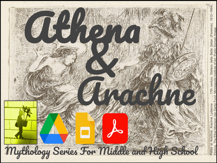 Athena &amp; Arachne Story Engaging Greek Mythology Series for Grades 8-10 ELA