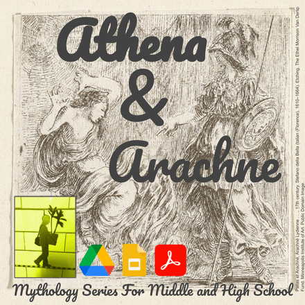 Athena &amp; Arachne Story Engaging Greek Mythology Series for Grades 8-10 ELA