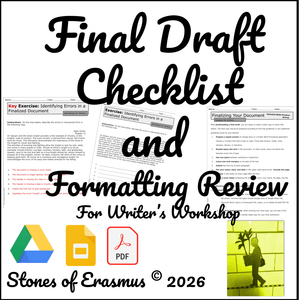 Final Draft Checklist and Formatting Review for High School ELA | Grades 8-10 