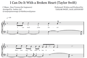 I Can Do it With a Broken Heart Piano Easy | Taylor Swift