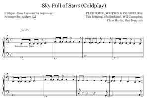 A Sky Full of Stars Piano Easy | Coldplay