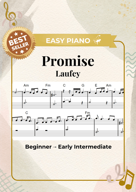 Promise Sheet Music for Beginners by Laufey - Simplified Piano Arrangement PDF