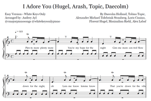 I Adore You Hugel Piano Easy Sheet Music