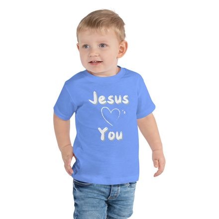 Jesus Loves You - Boys Toddler Staple Tee - 100% Cotton