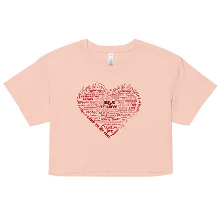 Heart of Christ - Crop Top - 100% Cotton