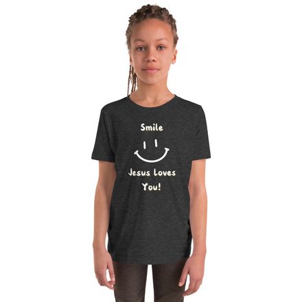 Smile Jesus Loves You - Staple Tee - 100% Cotton