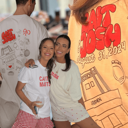 Wedding T-Shirt Template – Fully Customisable in Canva