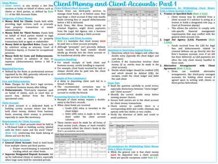 Solicitor Accounts (SQE1)