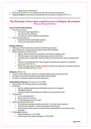 Dispute Resolution (SQE2)