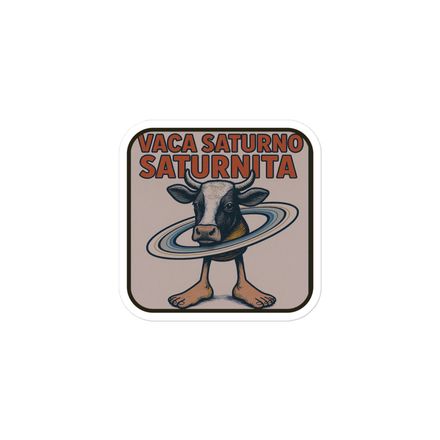 Pegatina Premium Pegatina Vaca Saturno Saturnita