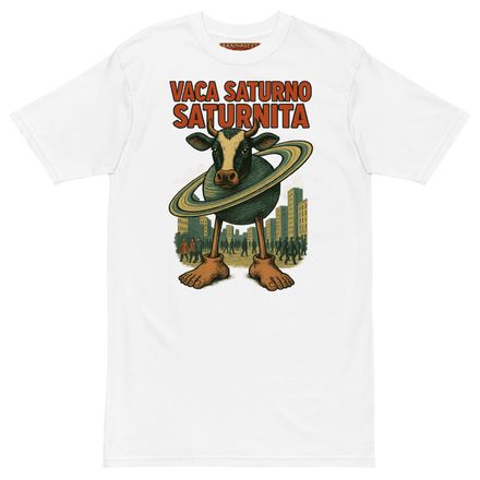 Camiseta Premium Vaca Saturno Saturnita – Hombre