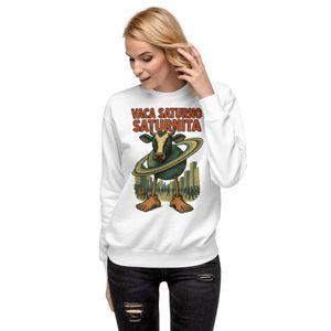 Sudadera Premium Vaca Saturno Saturnita - Mujer