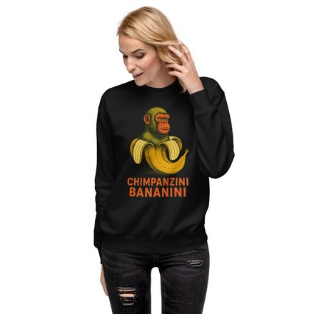 Sudadera Premium Chimpanzini Bananini - Mujer