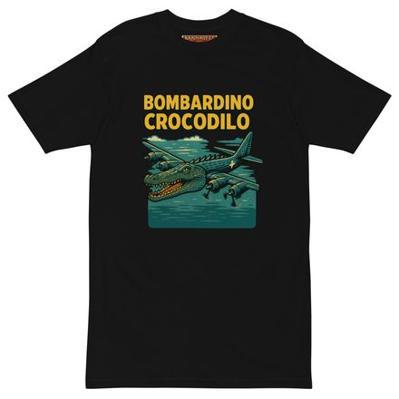 Camiseta Premium Bombardino Crocodilo – Hombre