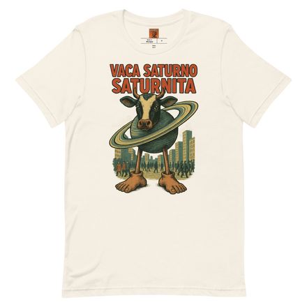Camiseta Suave Vaca Saturno Saturnita – Unisex
