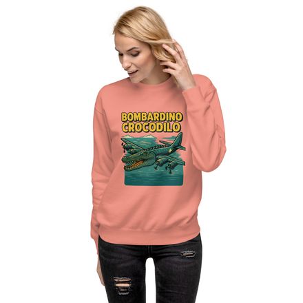 Sudadera Premium Bombardino Crocodilo - Mujer