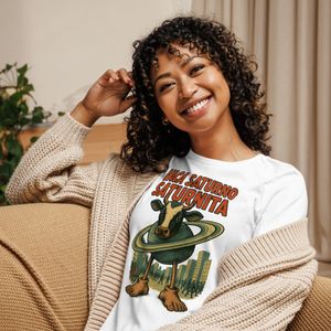 Camiseta Vaca Saturno Saturnita - Mujer