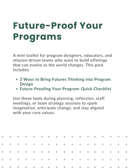 Future-Proof Your Programs