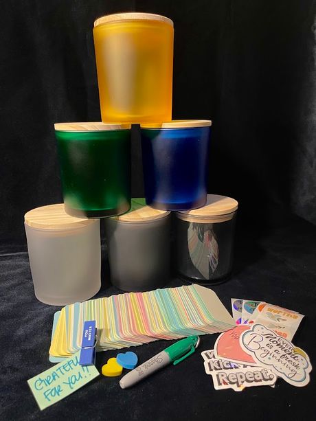 Gratitude Jar Bundle- 3 Jars Variation in Colors