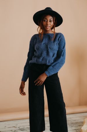 Nakts Tunisian Sweater - crochet pattern PDF