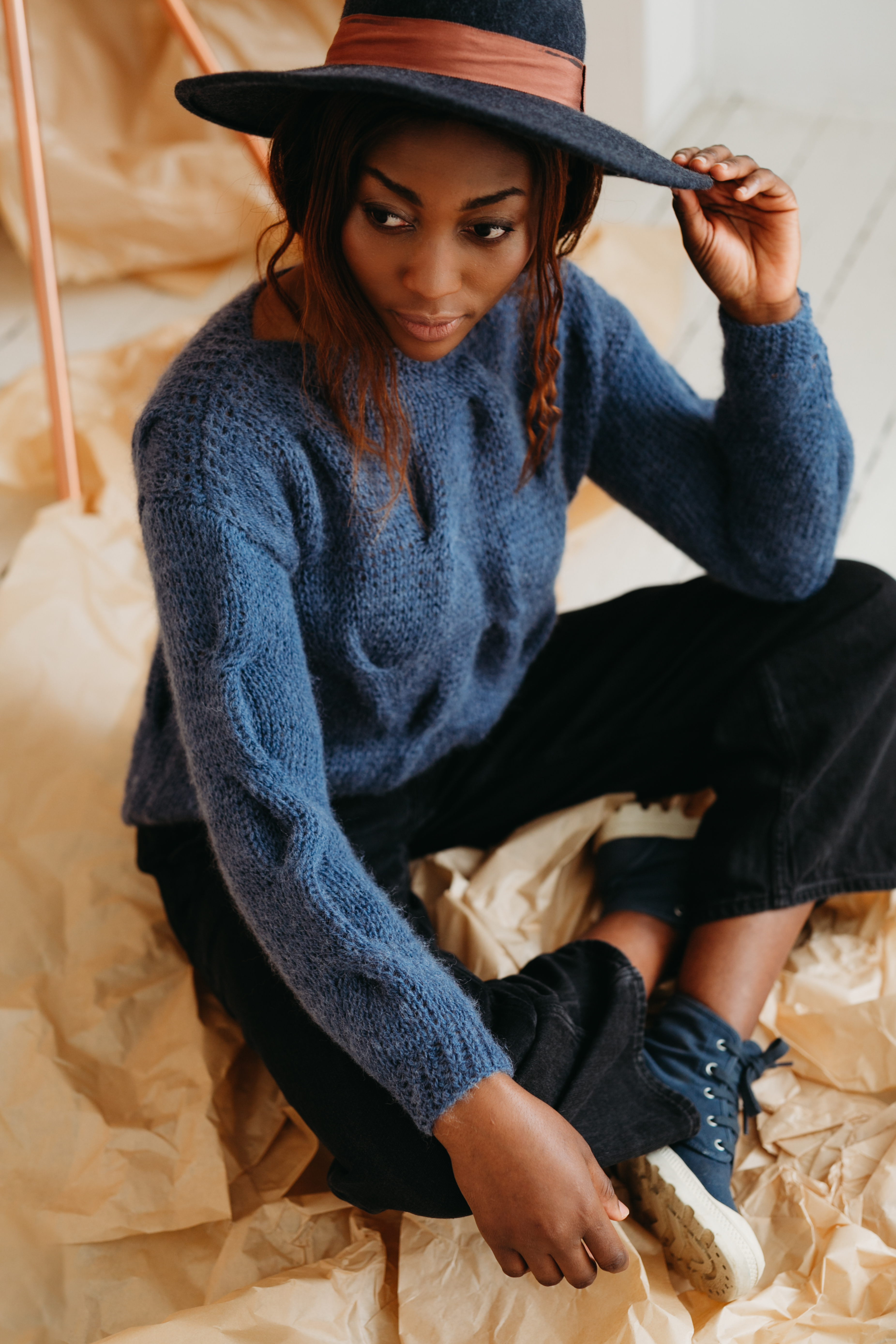 トップス THE SHISHIKUI knit cami | blue grey トップス THE SHISHIKUI knit cami | blue grey トップス THE