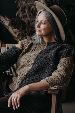 Diptych Sweater - crochet pattern PDF