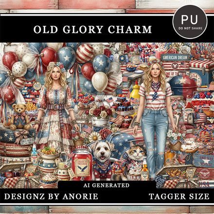 DBA-Old Glory Charm
