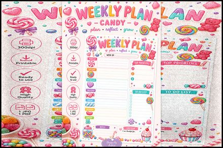 DBA-Weekly Planner - Candy