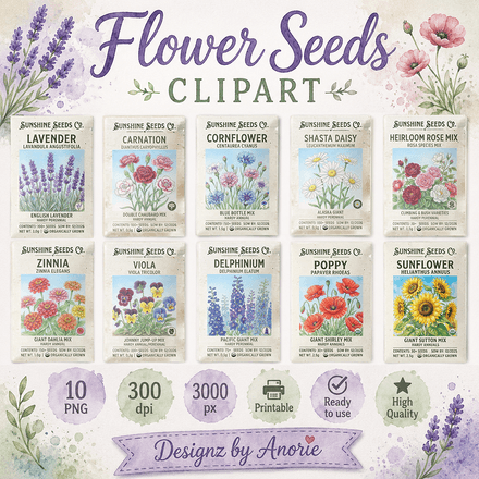 DBA-Flower Seeds Clipart