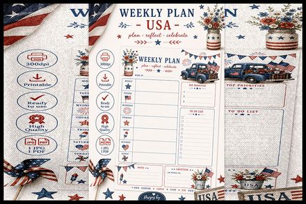 DBA-Weekly Planner - USA