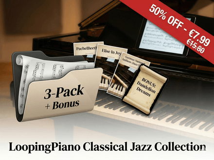 The LoopingPiano Classical Jazz Collection (3-Pack + Bonus)