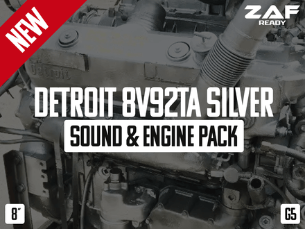 Detroit 8V92TA Silver Sound &amp; Engine Pack